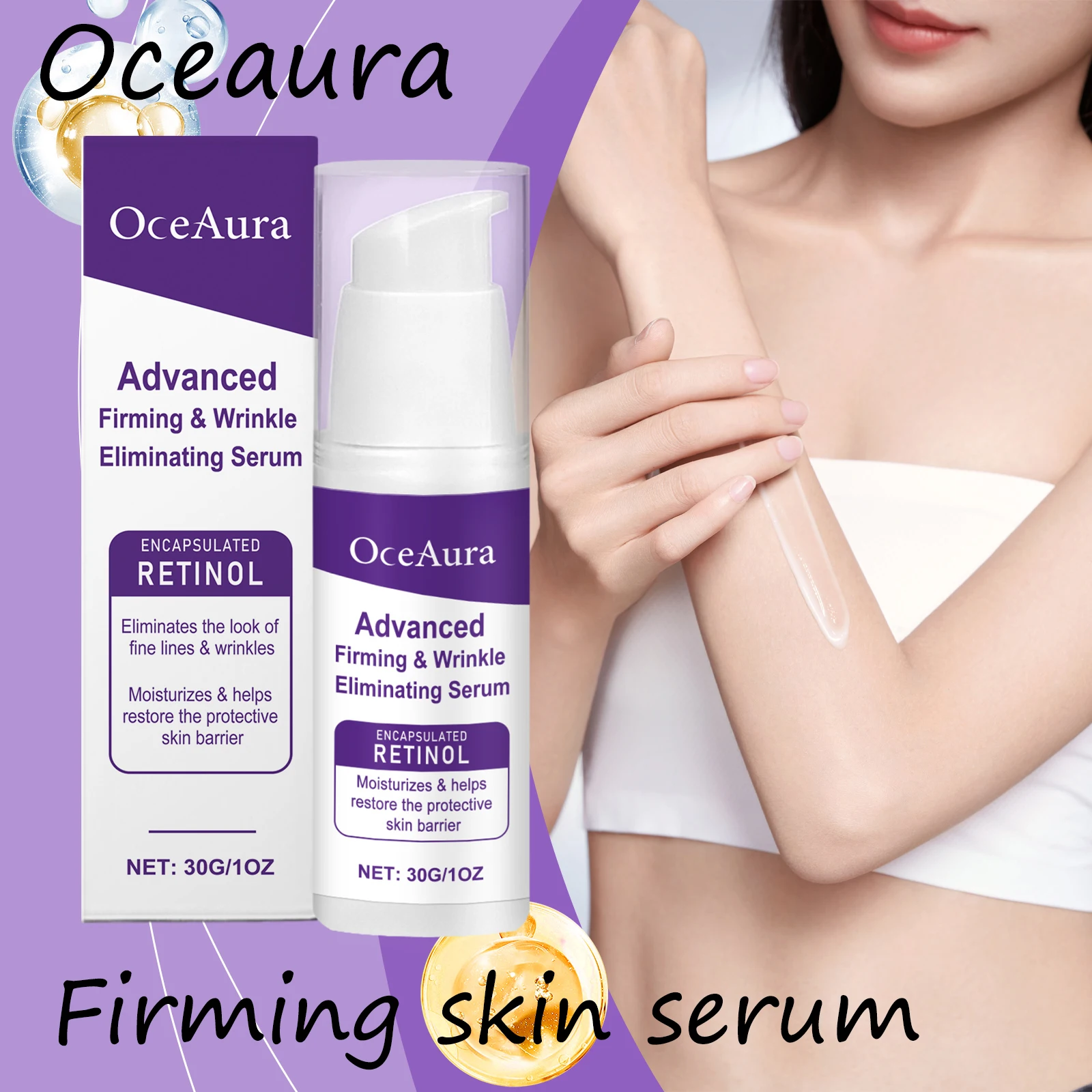 

Oceaura Firming Skin Serum Deeply Moisturizing Improve Skin Texture Enhance Elasticity Reduce Roughness Tightening Skin Serum