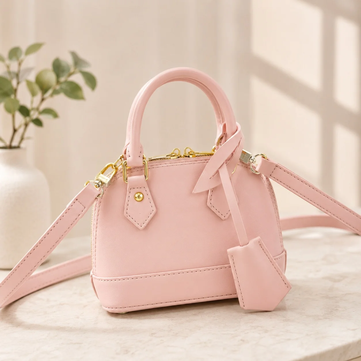 

2026 New Luxury Classic Pattern Bridge Handbag Shoulder Bag down details 18 x 12 x 8 cm