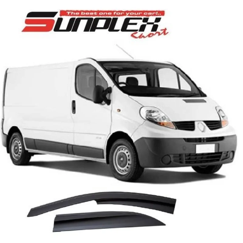 Car window accessories For Renault TRAFIC OPEL VIVARO 2003-2015 Sport Style window deflector rain cover visor awnings