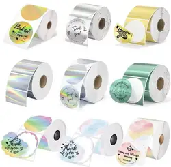 For Phomemo M110 / M220 / M200 Marklife P50 , QLabel E210 Clabel 221B Printer white and color thermal sticker label