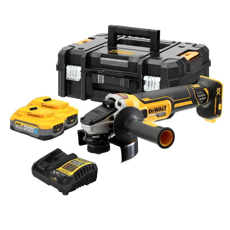 Dewalt 20V MAX rechargeable Grinder DCG405H2 Wireless 5 inch power stack body + 2 batteries + charger 5.0Ah