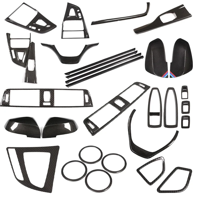 Für bmw 3 4 series f30 f31 f32 f35 2015-2018 abs Kohle faser Innen Kit Armaturen brett Konsole
