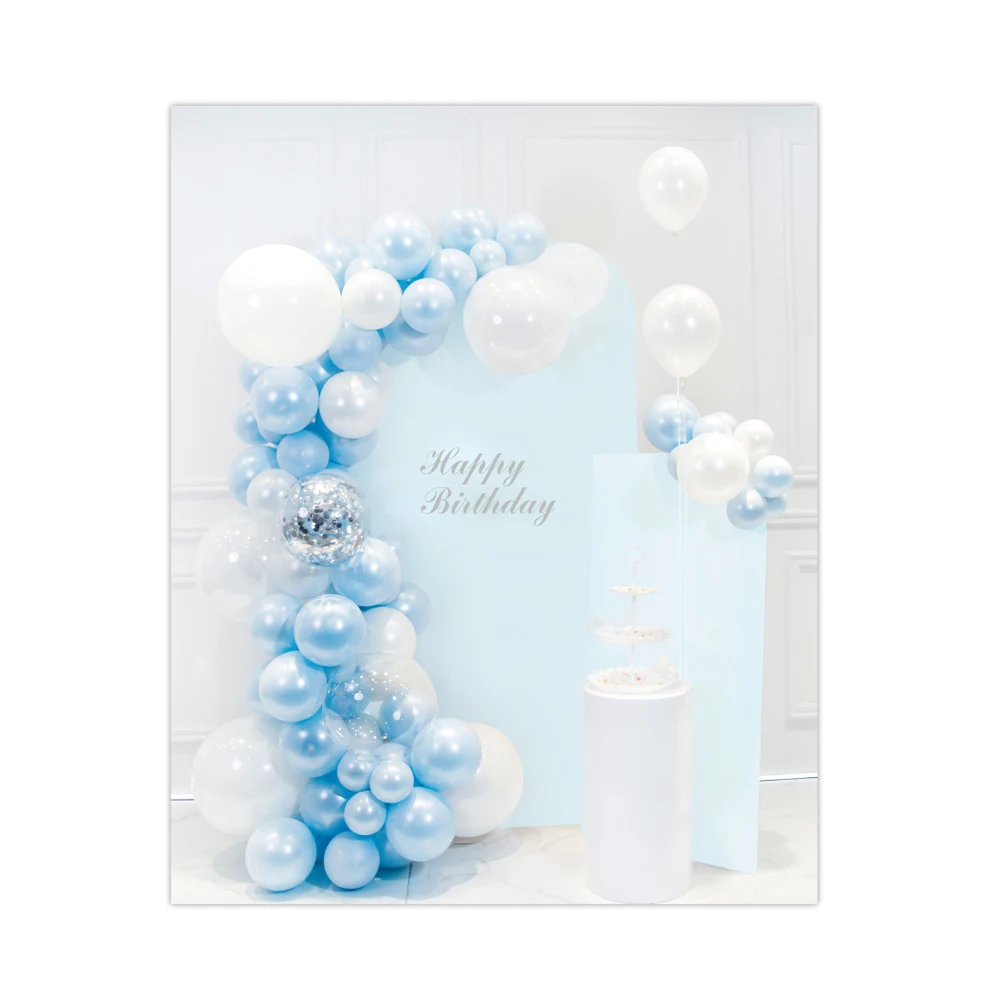 

Us Stock 93 Pcs Blue Color Balloon Chain Set For Graduation New Year Easter Valentine's Day Thanksgiving