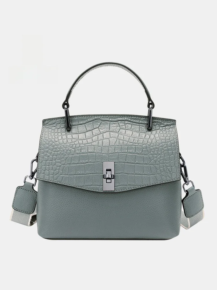 Torebka damska Zency z prawdziwej skóry, vintage, typu tote, luksusowa marka, damska torba crossbody, wiosenna moda, damska torba na ramię. — zdjęcie 2