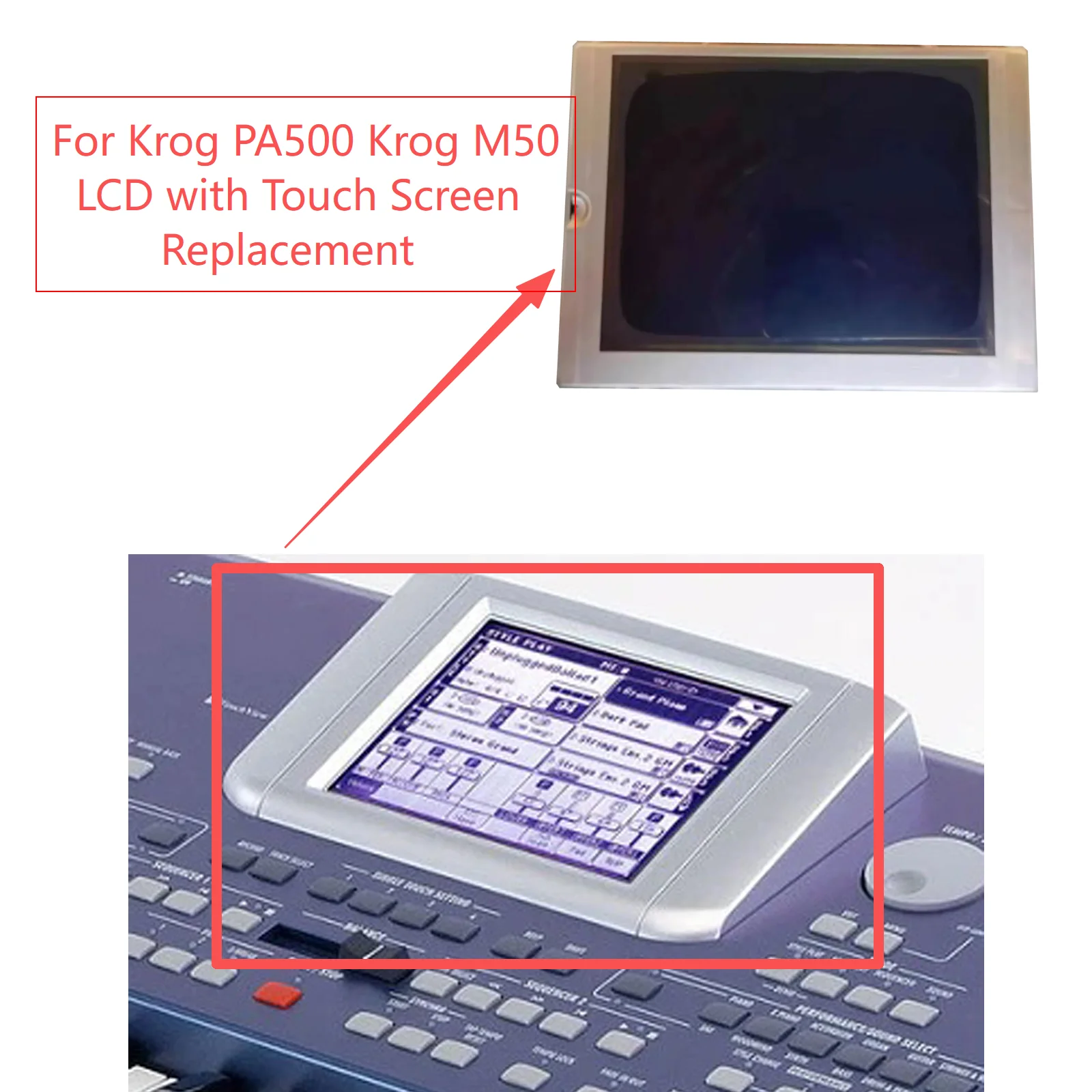 

Новый ЖК-дисплей с сенсорным экраном для Korg PA500 Korg M50 (замена)