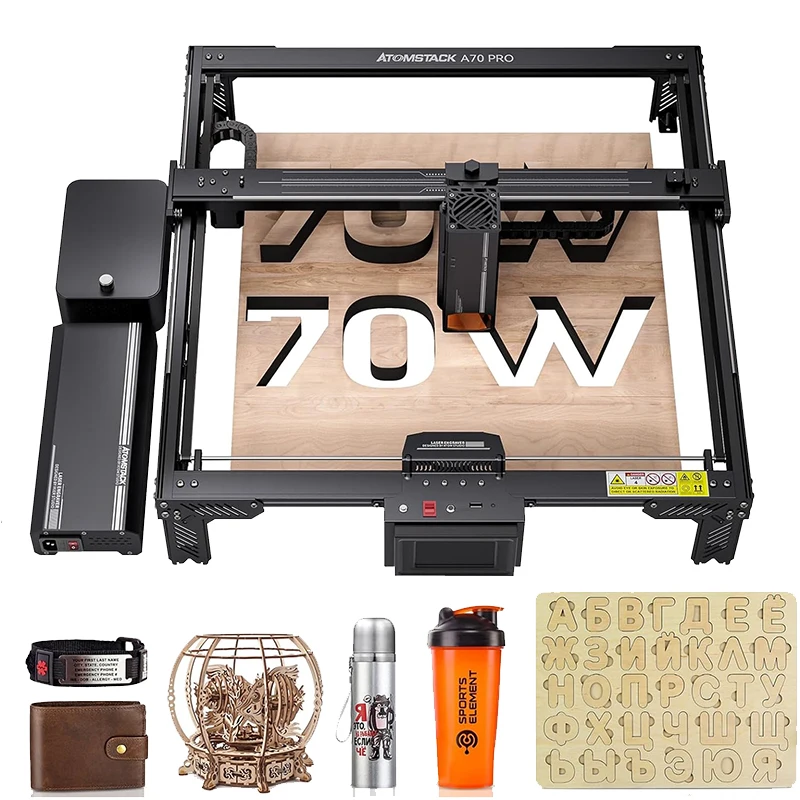 ATOMSTACK A70 Pro X70 PRO A70 X70 MAX Laser Engraver 60L/min Air Support 35W/70W Engraving Cutter For Plywood Acrylic Paper MDF