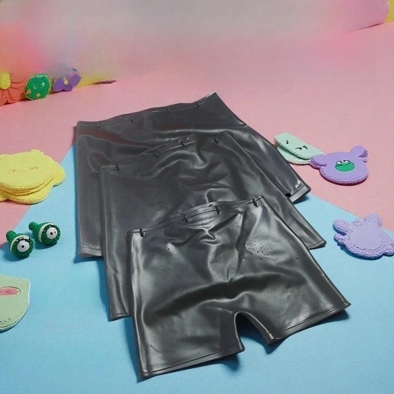 Wasserdichte Silikon-Badehose, schnell trocknend, antibakteriell, Strand-Badeshorts für Herren und Damen, hohe Taille, Pool, Wasser, Park, Rafting