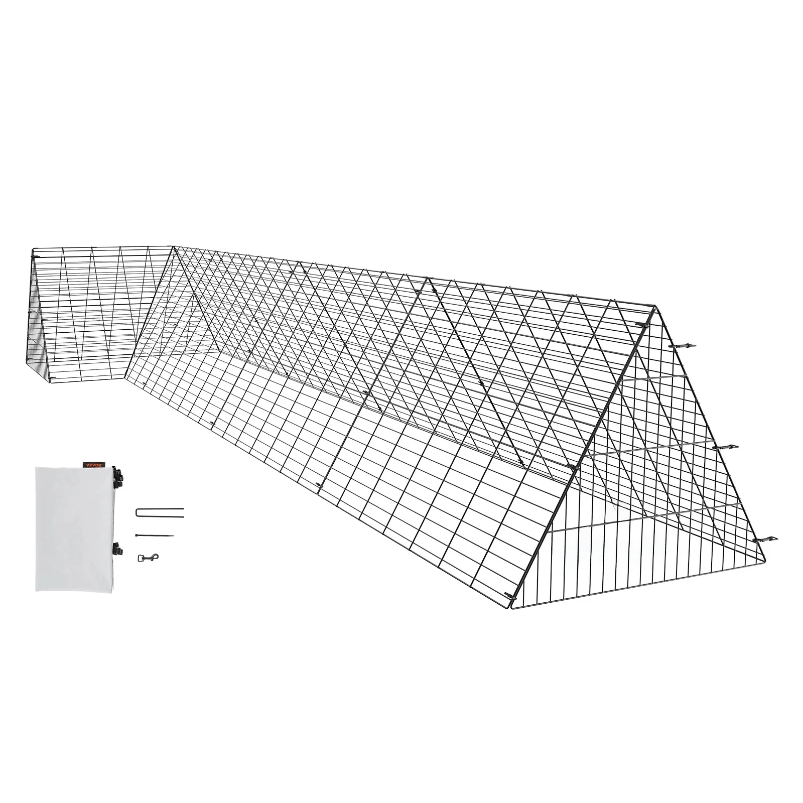 SucceBuy kippentunnels 157,5 x 39,4 x 24,2 inch kippentunnels voor tuin Draagbare kippentunnels voor buitenhoekframes - afbeelding 2