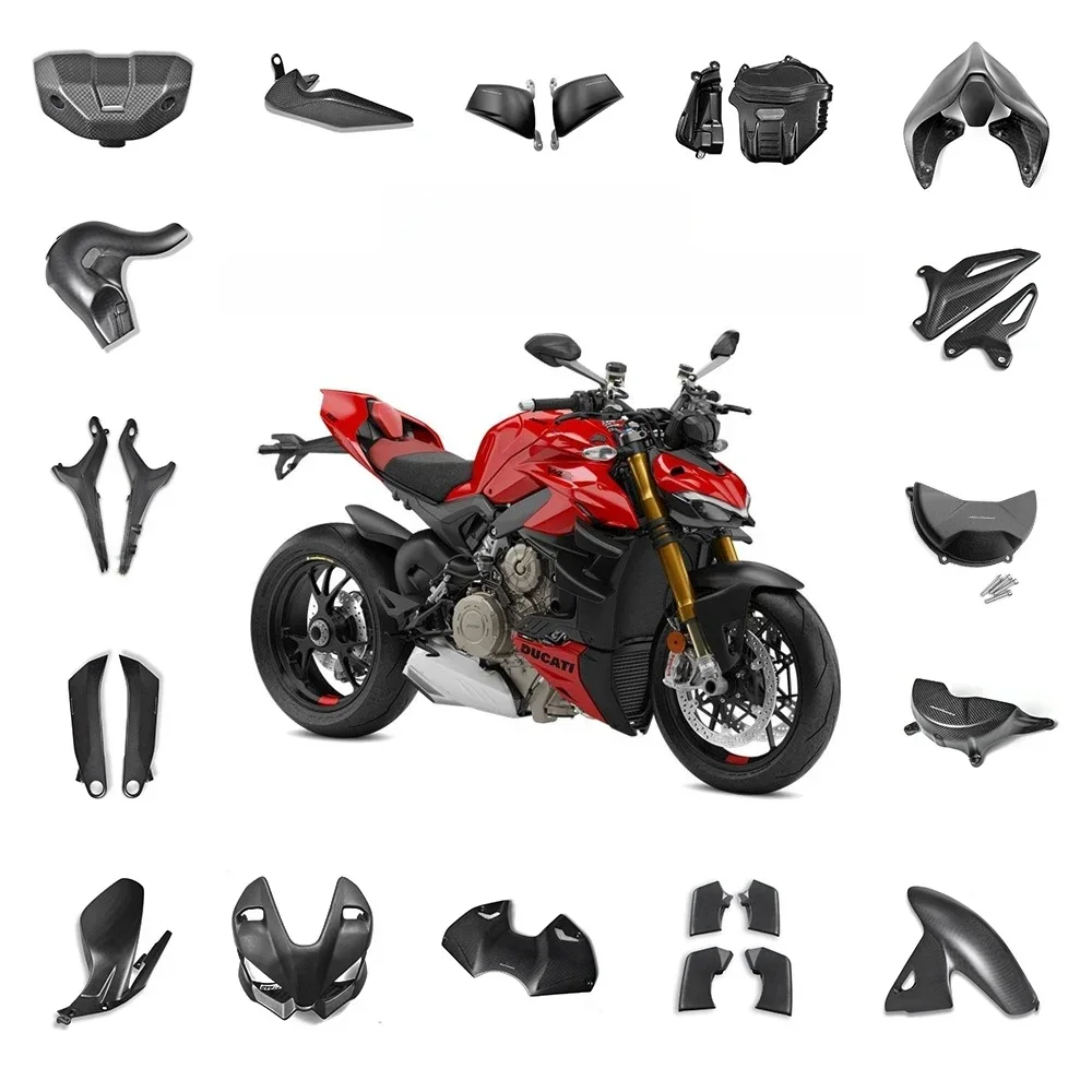 Voor DUCATI Streetfighter V4 V4S SP2 2023 2024 Koolstofvezel Motorcycle Body & Frame Covers Volledige Kuip Kits Gemodificeerde Plain matte - afbeelding 2