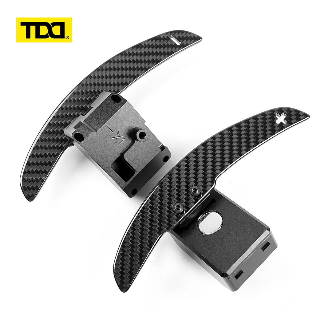 Magnetyczne manetki zmiany biegów z włókna węglowego TDD do kierownicy Hyundai N/GT i30N Kona N Elantra N Veloster N