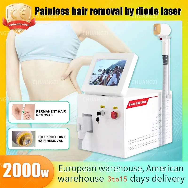 

2024 The Latest Semiconductor Diode 3 Wave 755 808 1064nm Portable Body And Face Painless L+aser Permanent Hair Removal Machine