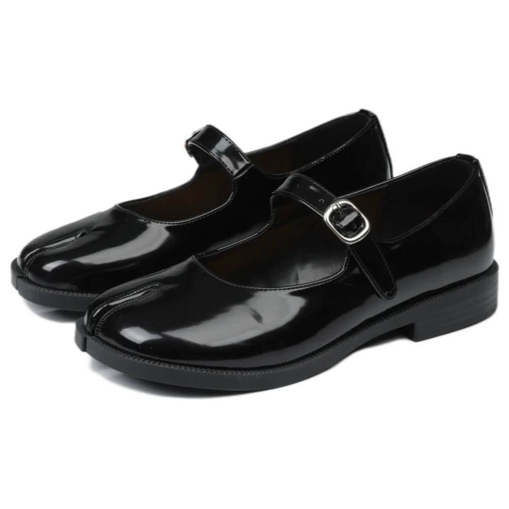 Women's Mary Jane Shoes Split Toe Ankle Buckle Strap Womens Flats Comfort Casual Dressy Party Work Dress Shoes view 4