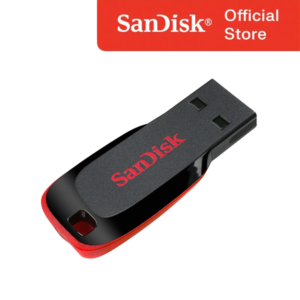 [Sandisk official certified by sales] Sandisk USB memory Cruzer Blade CZ50 8GB 16GB 32GB 64GB 128GB large capacity of OS B