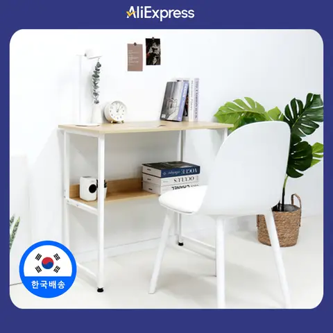 이지라이프 슬림 모던 간이 미니 공간활용 테이블 선반 책상 800