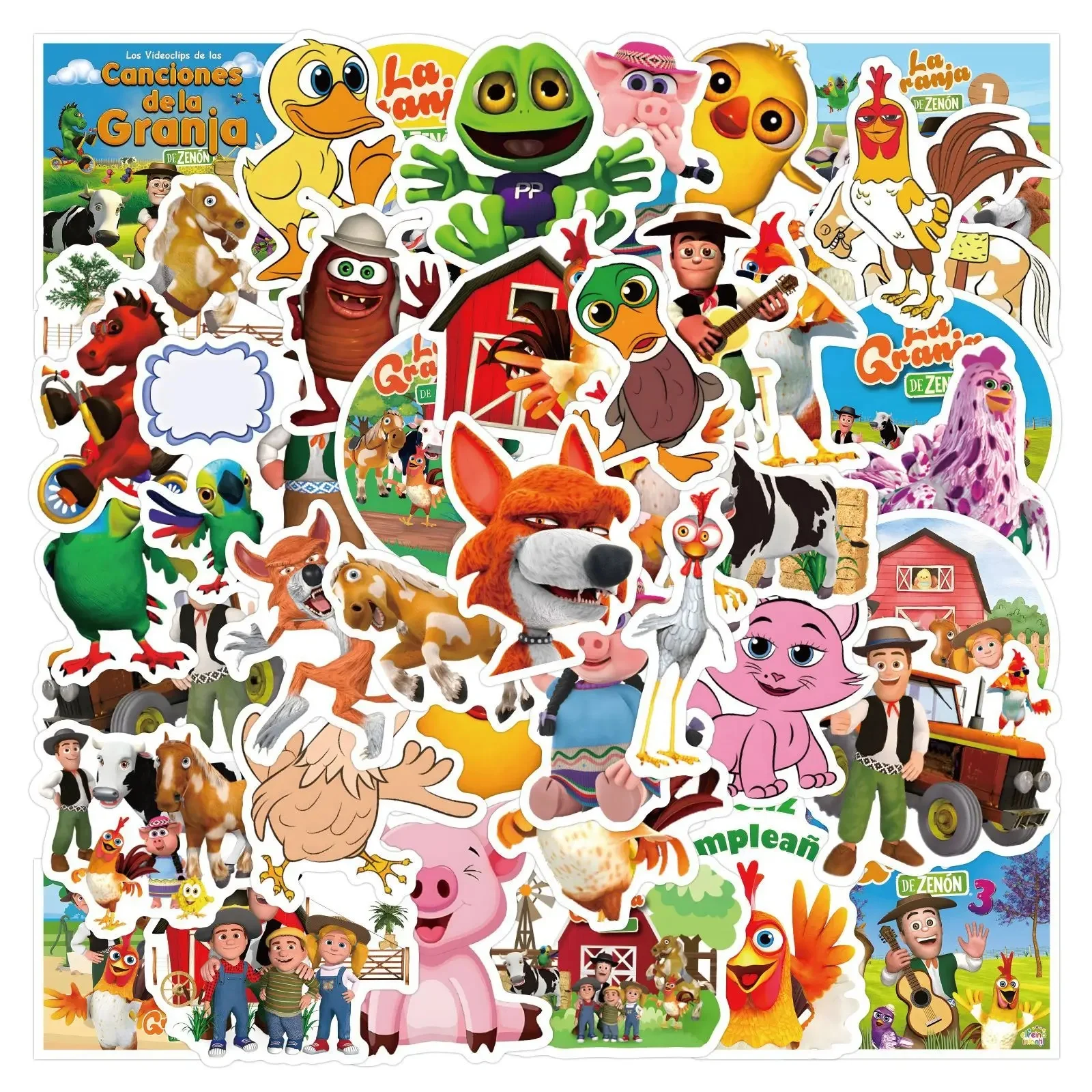 AliExpress GOGOTU 10/30/50PCS La Granja de Zenón Stickers Cartoon Graffiti Sticker Scrapbook Luggage Laptop Guitar Car Bike Decals Funny Kids Toys