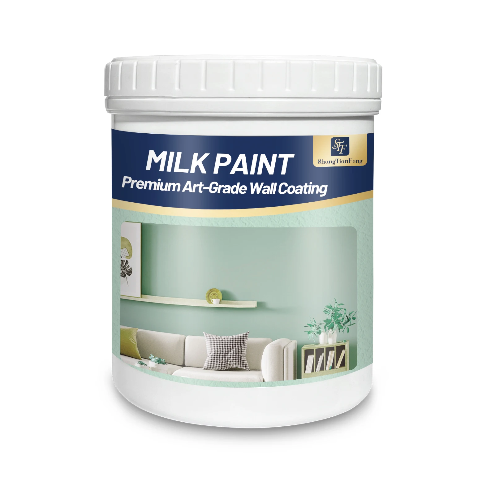 

Blue 1 Gallon High-Performance Lambskin Wall Texture Paint for Interior and Exterior Use