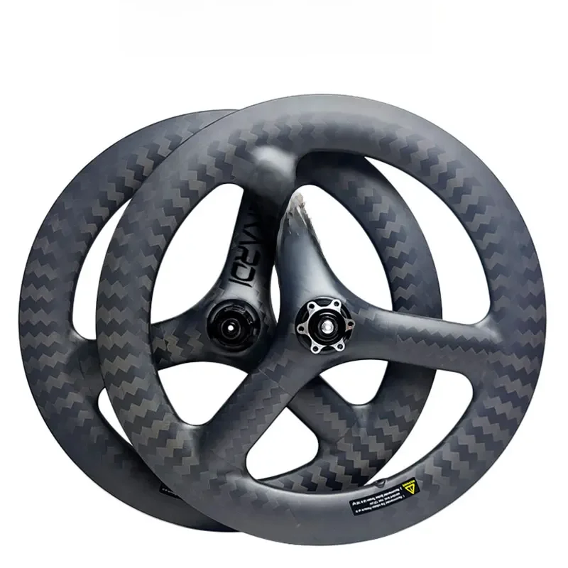 Składane części rowerowe 20 cali 406 Trispoke 11 prędkości koło węglowe łożysko ceramiczne 6 śrub hamulec tarczowy BESKARDI dla Birdy Bike Friday — zdjęcie 2