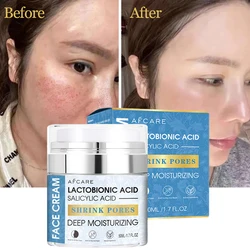 Shrinking Pores Cream Lactobionic Acid Effect For Pore Control Remove Blackehead Tighten Face Smooth Skin Care Products 50ml