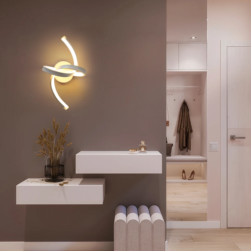 LED-Wandleuchten, modern, 24 W, Wandleuchte für den Innenbereich, schwarze Wandleuchte für Schlafzimmer, Spiegel, Wohnzimmer, Esszimmer, Treppe 3000 K – Detail 13
