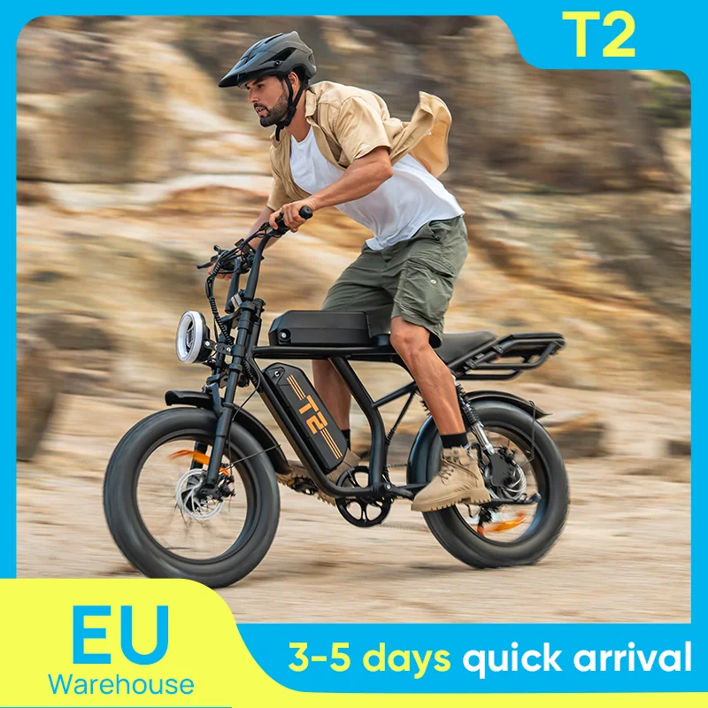 Vélo de montagne électrique Urlife Peak 1500W avec batterie amovible 48V 15,6Ah à 7 vitesses, vélo électrique à gros pneus 20" X 4"