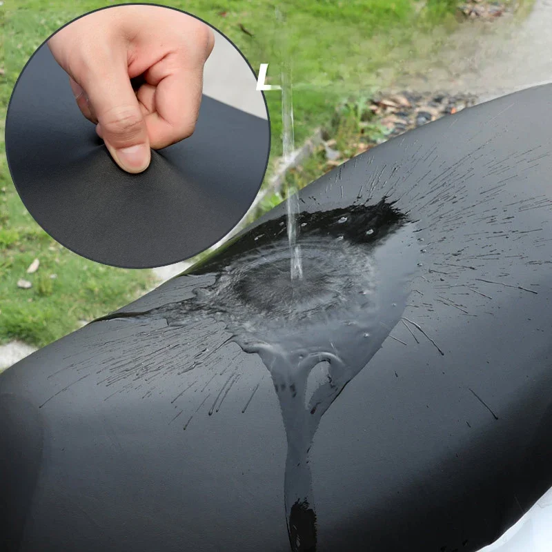 Housses de siège de moto en cuir extensibles universelles, housse de protection de coussin de vélo de course, imperméable à l'eau et à la poussière