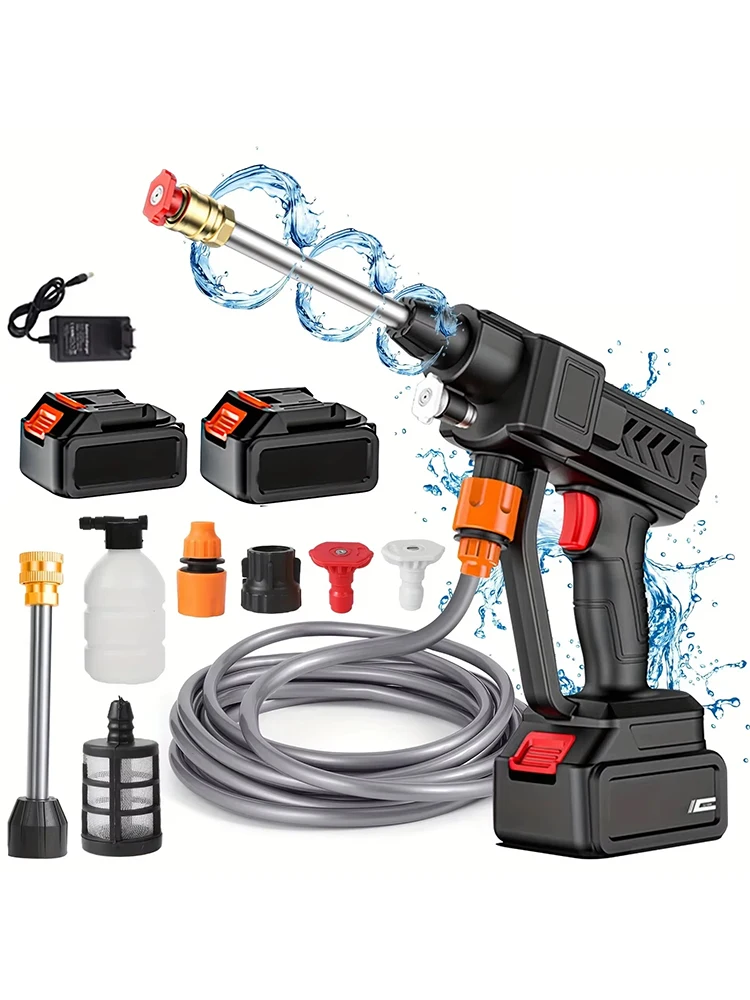 700W 30Bar Kabelloser Hochdruck-Sprühreiniger Autowaschpistole Gartenreinigungsgerät Elektrowerkzeug für Makita 18V Akku