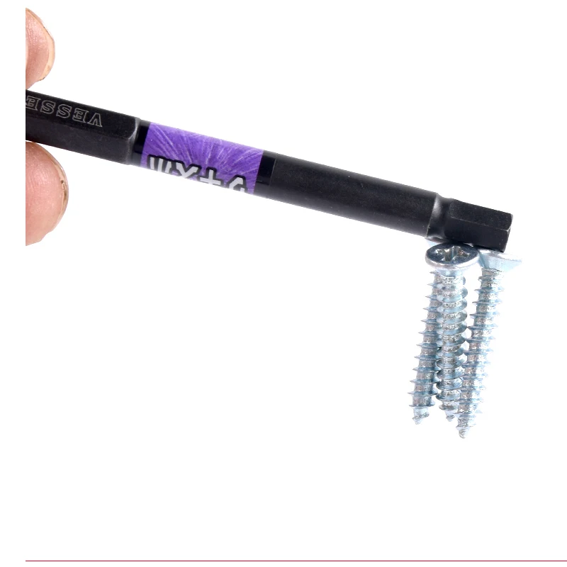 VESSEL 100mm Length Hexagon Screwdriver Bits Set 1/4 inch Hex Drill Head No.SS16 Series 2, 2.5, 3, 4, 5, 6mm