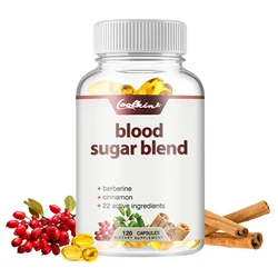 Blood Sugar Blend - with Berberine, Cinnamon - Supports Healthy Blood Sugar and Promotes Sugar Metabolism - 120 Capsules