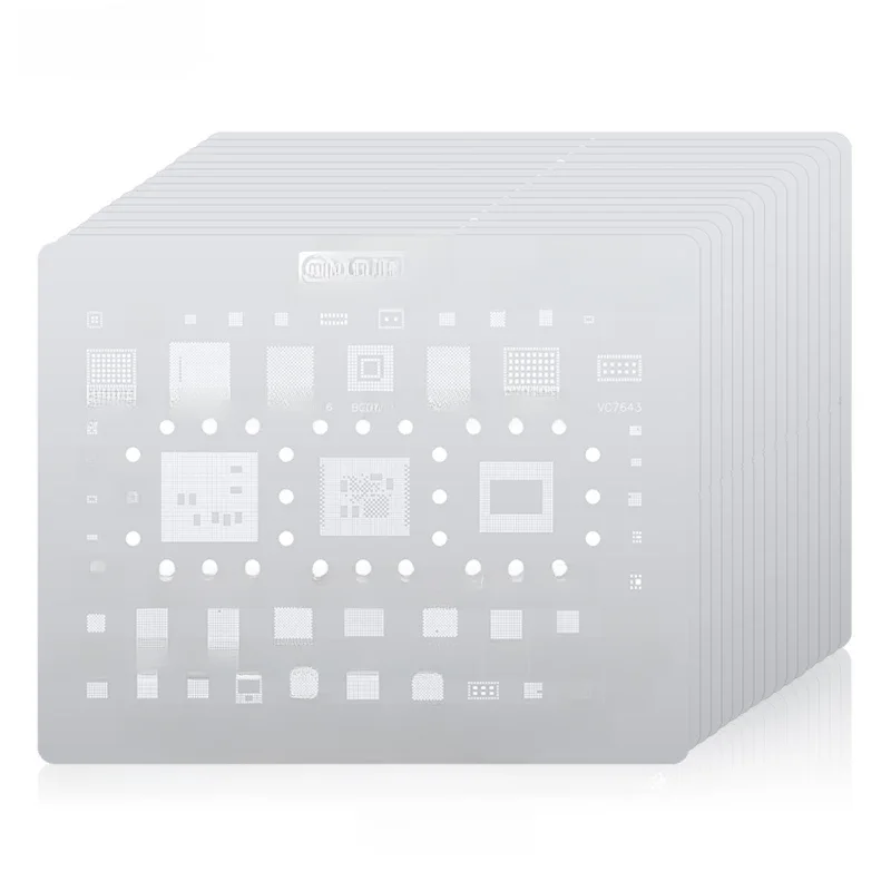 Amaoe MI1-15 BGA Reballing Stencil dla Xiaomi 6 5 8 9 10 11 12 Pro 12X CC9 A3 A2 A1 F2 Redmi K20 K30 K40 K50 Note 9 7 CPU RAM IC — zdjęcie 2