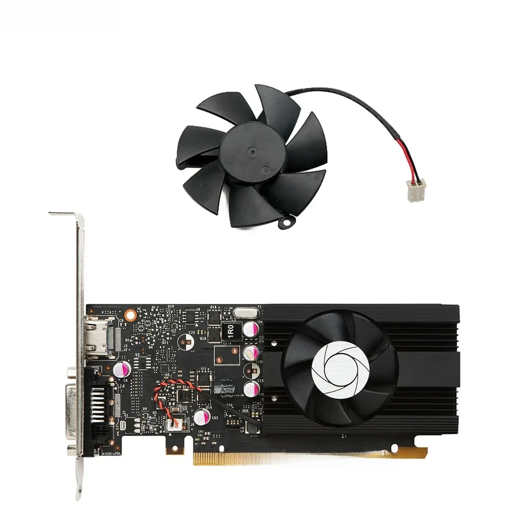 HA5010M12F-Z 45mm 0,1a 2pin GT 1030 GPU VGA alternatywna chłodnica wentylator karty graficznej do MSI GeForce GT1030 2G LP OCV1 — zdjęcie 2