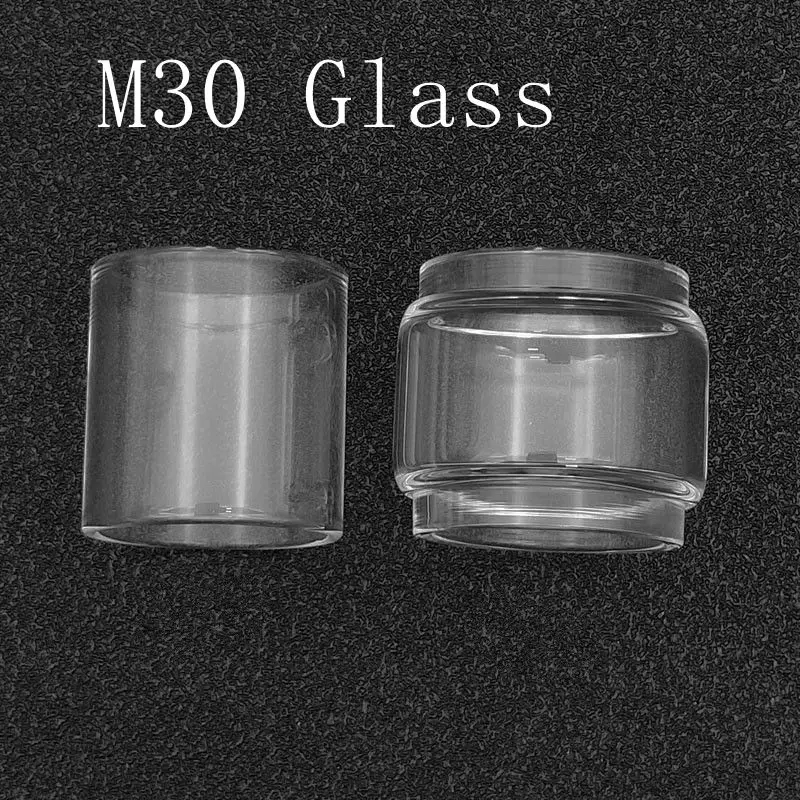 2pcs/Lot QP Designs Fatality M30 LE RTA 5.5ml  Flat Straight 8ml Glass Extended  Tube Fat Boy Convex Replacement Bulb Bubble