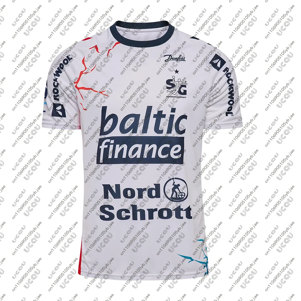 2025/26 Männer Kinder Heiße Jungen Kleidung Team Home Männlich Top Away Sportswear F-Flensburg-Handewitt T Shirt Away T Geschenk Handball Jersey