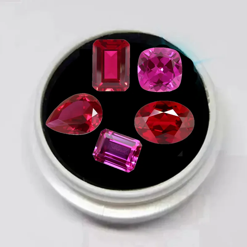 

Top Quality Ruby Various Shapes and Cuts VVS Loose Gemstones for Jewelry Making and Setting Rings Pendants Passed UV Tested Gems