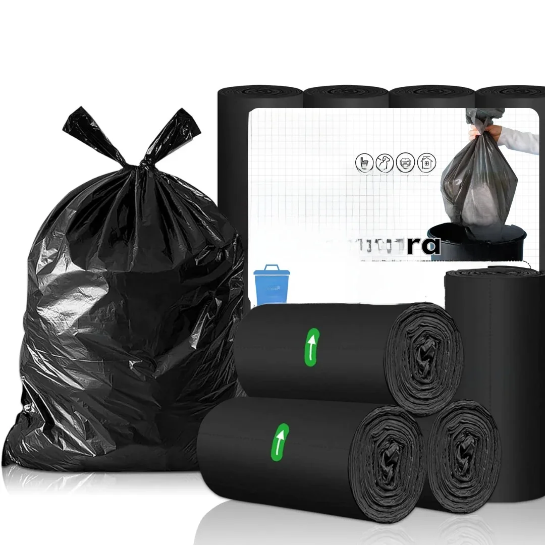 Bolsas de Basura Extra Grandes y Resistentes de 120 Litros - Para Cubo Grande - 85x105 cms - Color Negro - Packs 300 Bolsas Basura - 100 Bolsas o 40 Bolsas de Basura.