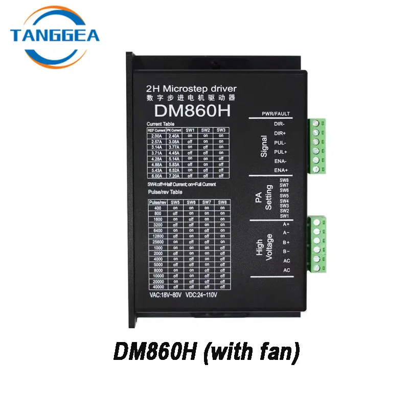 Stepper Motor Driver DM860 DM860H DSP Controller alternative of Leadshine MA860H DMA860H