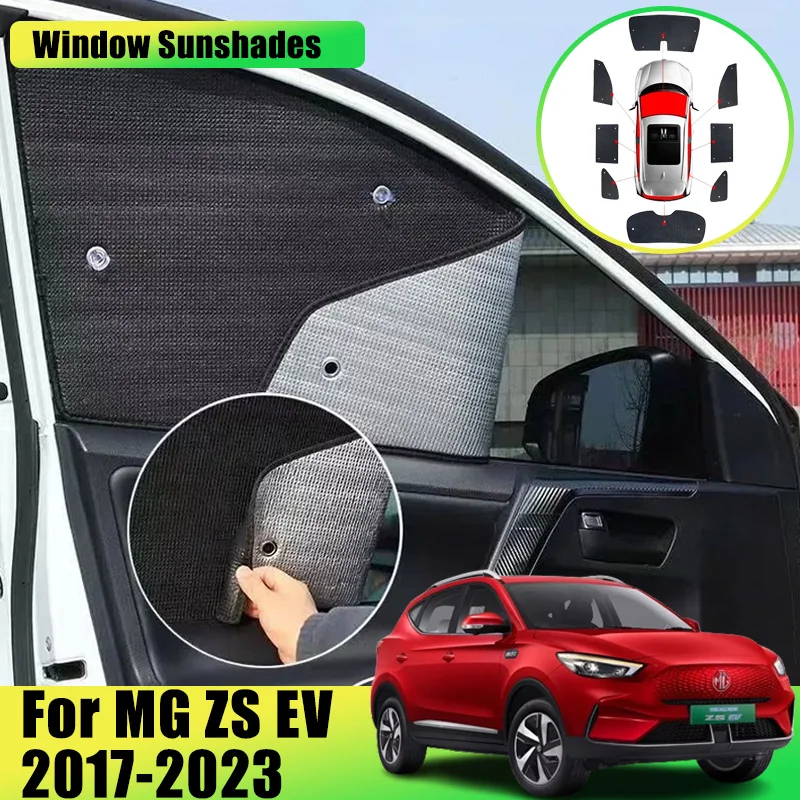 

Car Full Coverage Sunshade For MG ZS EV 2017-2023 2018 2019 2020 2021 Car Accessories Sunscreen Window Visors Sunshade Covers