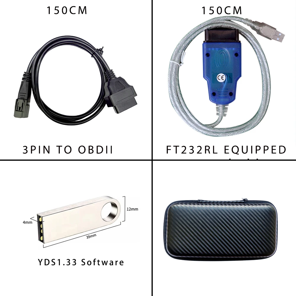 

YDS1.33 Diagnostic Kit for YAMAHA Wave runner Jet boat Marine Outboard With 150cm Cable