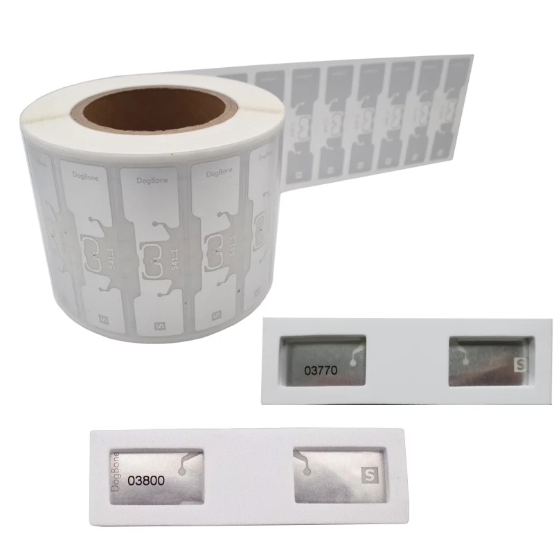 2000 Stks/partij Impinj Monza R6P Chip 860-960Mhz Sterker Dogbone Rfid Inlay Smartrac Chip Tag Transponders Op Roll