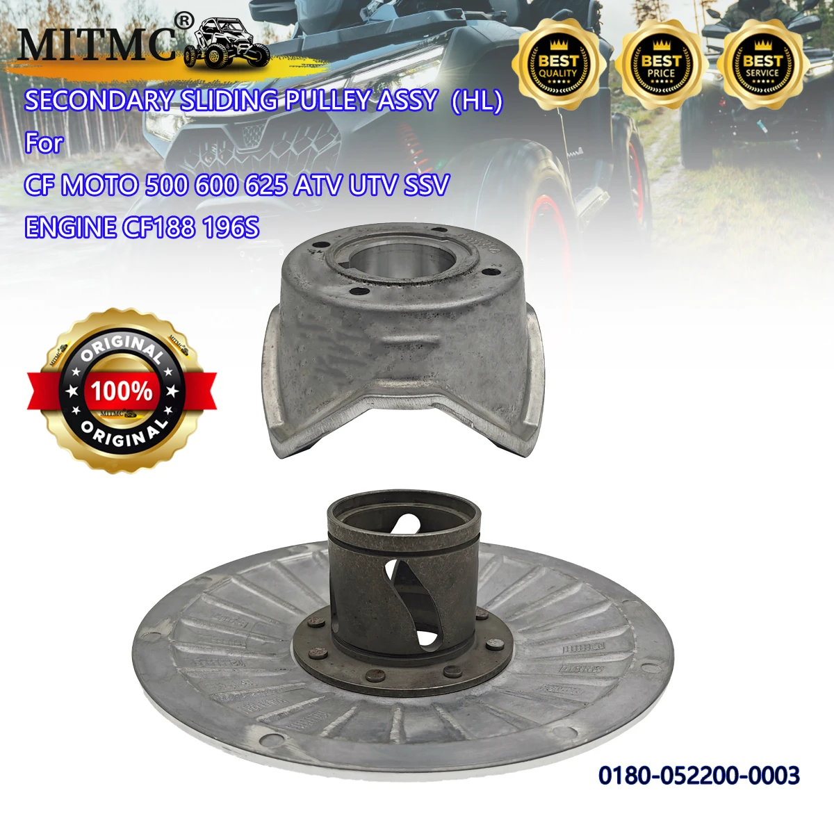 

SECONDARY SLIDING PULLEY ASSY（HL）For CF 500 600 625 ATV UTV SSV ENGINE CF188 196S 0180-052200-0003
