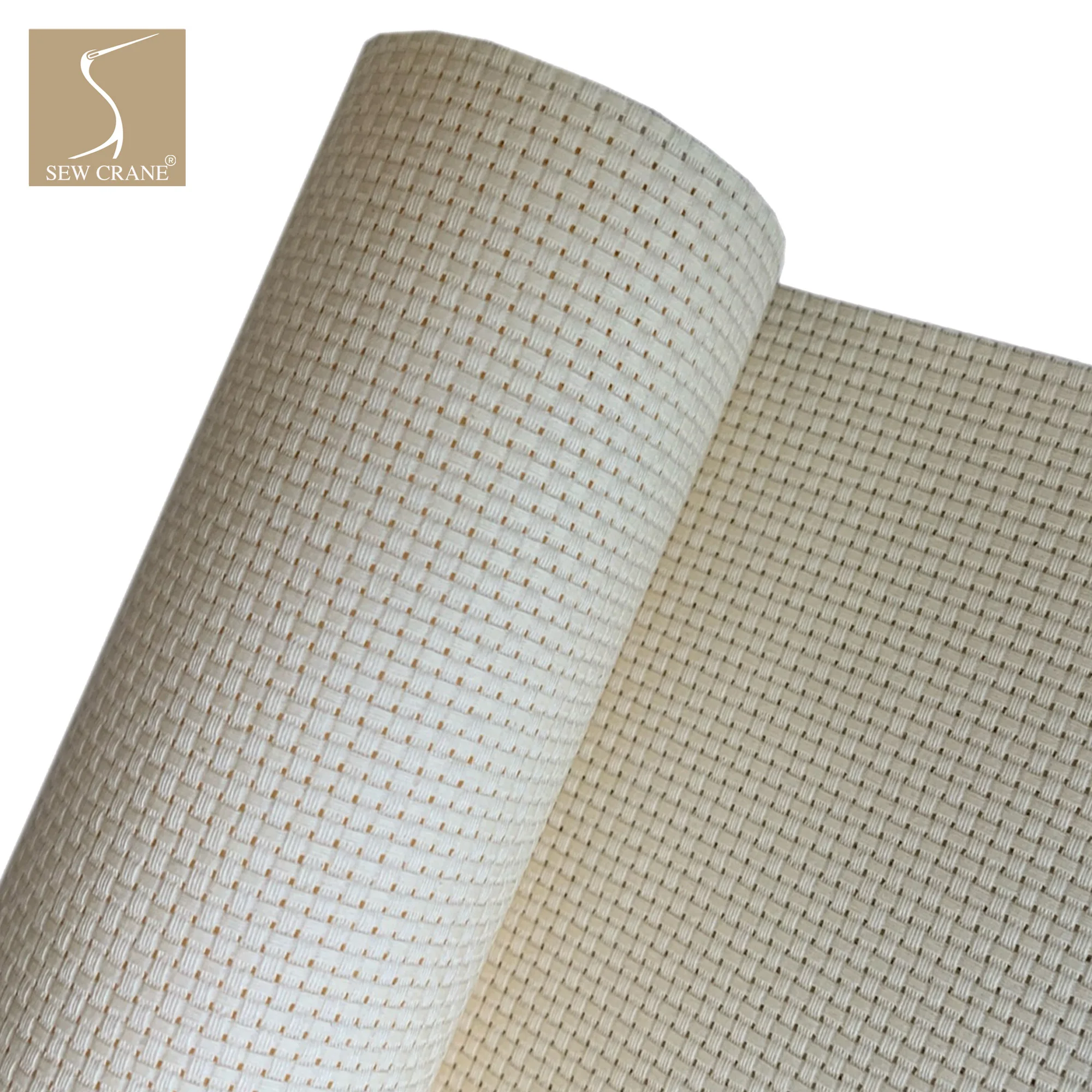 

9 Count Aida Cross Stitch Fabric Large Meshed Embroidery Cloth, Beige