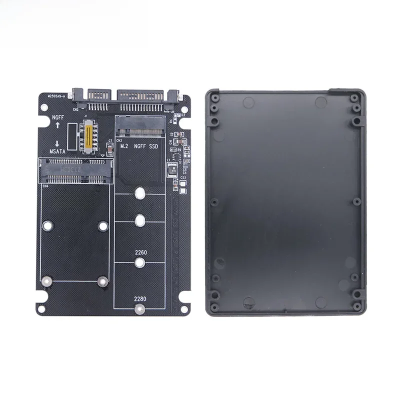 Protocolo m.2 ngff ssd msata para porta serial caixa de disco rígido externo embutido msata para