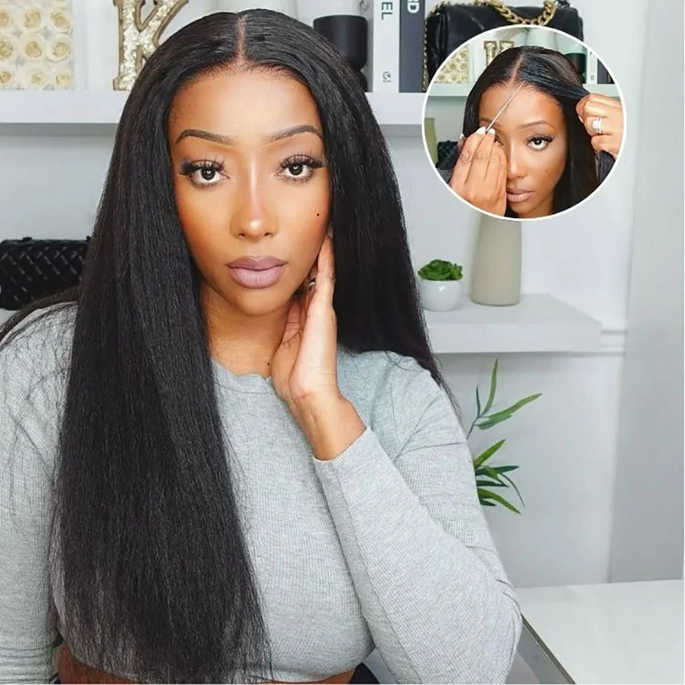 

Bone Straight 13x6 Lace Front Wigs Human Hair Glueless HD Transparent 13x4 Lace Frontal Wigs Straigh Remy Human Hair for Women