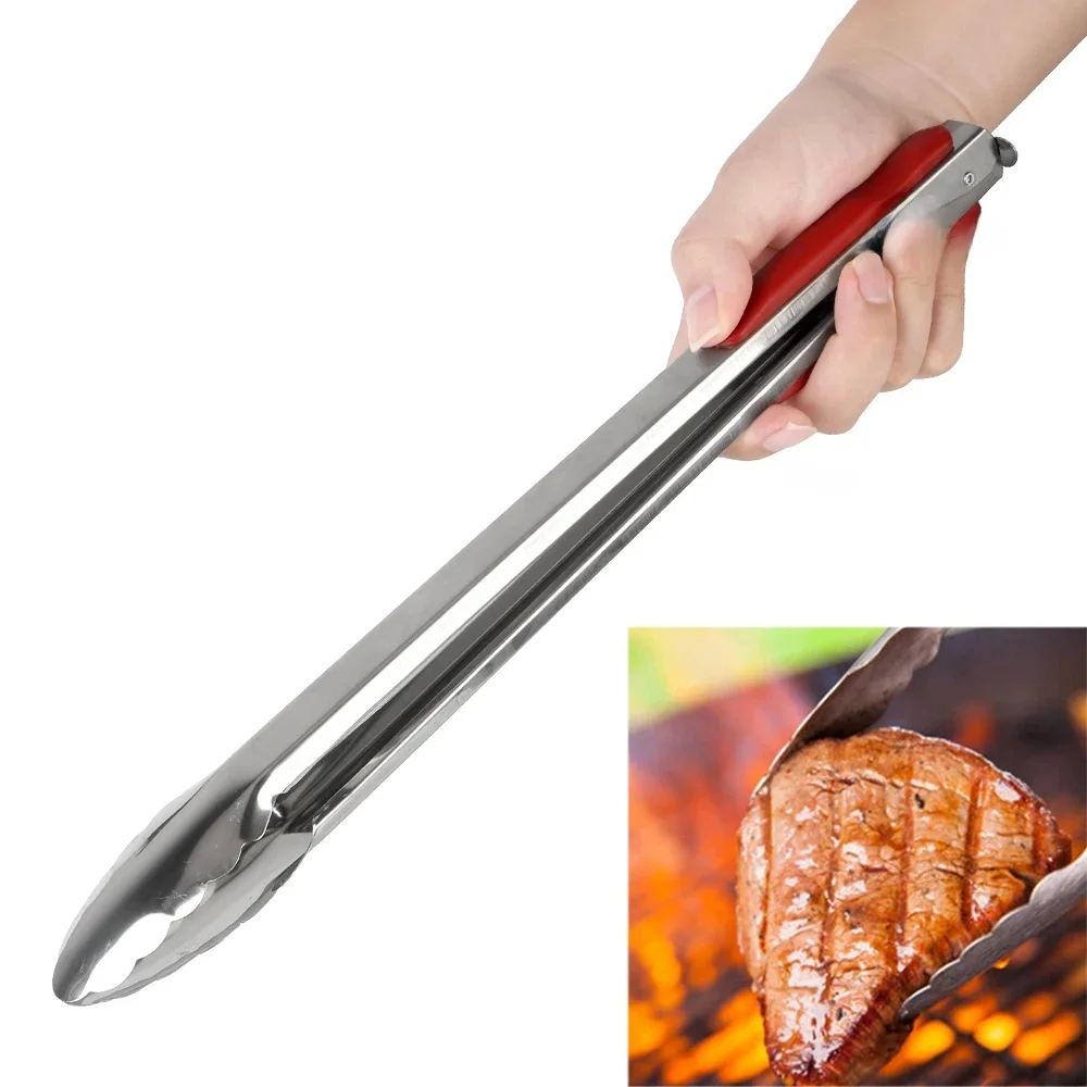 HILIFE Narzędzia do grillowania Narzędzia kuchenne ze stali nierdzewnej Narzędzia kuchenne Szczypce do grillowania Klips do sałatek Grill — zdjęcie 2
