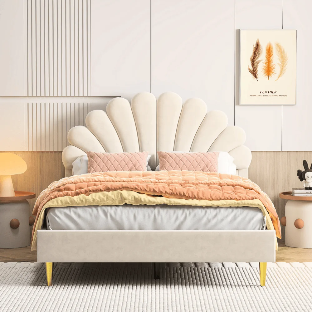 Lit Double Capitonné 160x200 avec Rangement, Lit Coffre avec Sommier et Tête de Lit LED, Lit 2 Personnes, Cadre de Lit, Gris