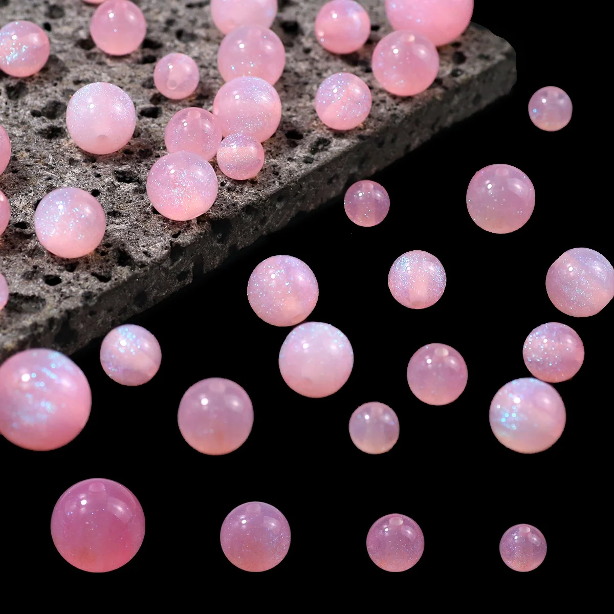 8-16mm Gradient Shiny Starry Star Bead Mehrfarbige Acryl Spacer Lose Perlen Für Schmuck Machen Armband DIY Schlüsselbund zubehör