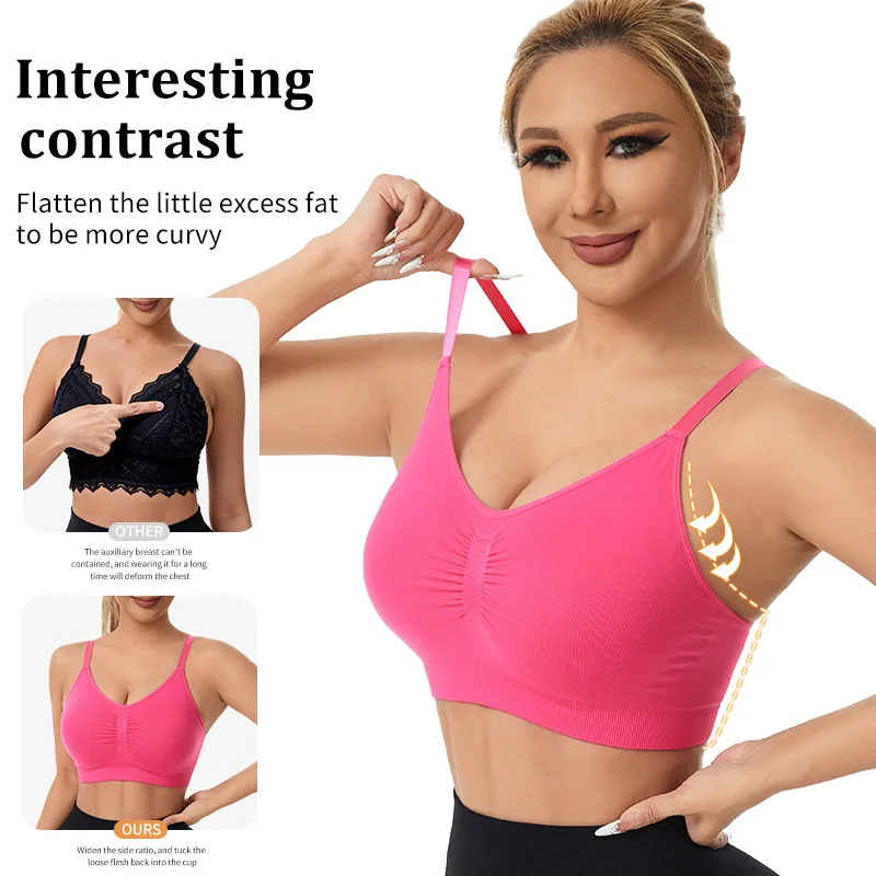 Women's Wireless Bra Seamless Comfort Bra Adjustable Shoulder Straps Removable Pads Everyday Underwear