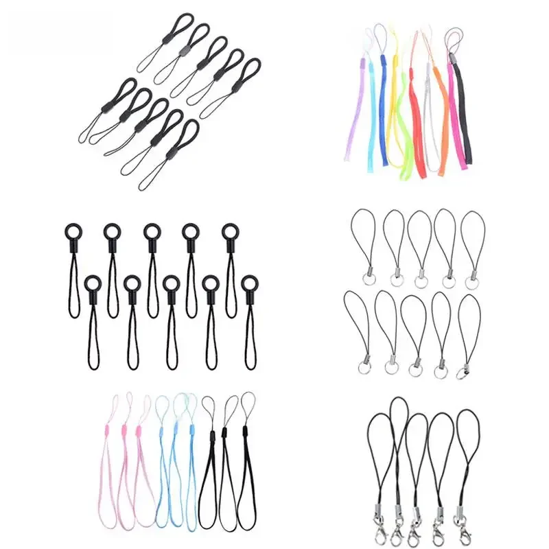 Lanière de dragonne en nylon pour appareil photo, téléphone portable, urgent, USB, réglemente 3, 4 porte-clés, crochets, porte-clés, 10 pièces