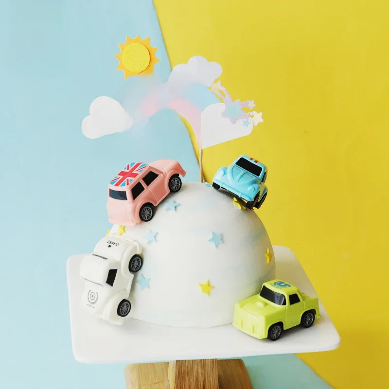 Mini voiture mobilisation générale gâteau décoration accessoires garçon thème gâteau course pilote bakes décoration accessoires amour cadeau