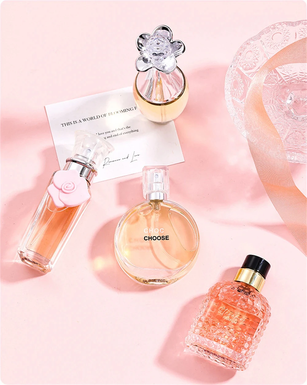 

Women's Luxury EDP 4-Piece Gift Set (120ml) — Haute Couture Fragrance with Long-Lasting Scent — An Exquisite Gift Box, The Perfect Birthday Present