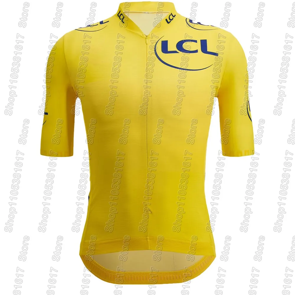 2026 Frankreich Tour TDF Radtrikot Kurzarm Gelb-Grün Gepunktet Radsportbekleidung Rennrad-Shirt Fahrrad-Oberteil MTB-Wear